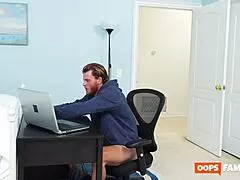 My huge chested teacher does actions
