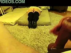 Birgit Sex Boots Wanking Alan Watching And Cumming