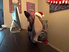 The naughty elf part 1 in pantyhose