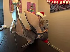 The naughty elf part 1 in pantyhose
