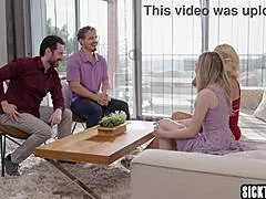 Menage With Hotwife Heloisa In Front Of Husband