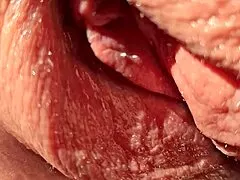 Maturemons horny mature gaping in the garden