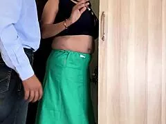 Desi couple enjoys romantic moment alone at home