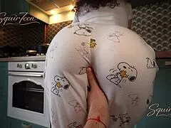 Stepmom Fucks Stepson In Kitchen