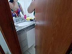 voyeur films naughty cousin in the shower