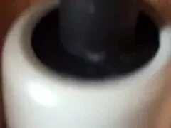 granny uses vibrator close up for intense solo pleasure