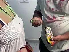 Step cousin sister ke saath maje liye holi par