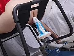 Penetration fetishes with monster dildo in tight stepsisters ass