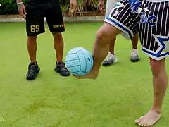 Horny blonde milf neighbor gets destroyed by group