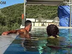 behind the scenes of all natural milf julia north underwater soft in the pool