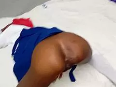 Hot 18 year school student pegged doggystyle in uniform by stepdaddy