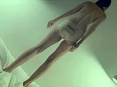 young girl gets powerful orgasm from tongue play
