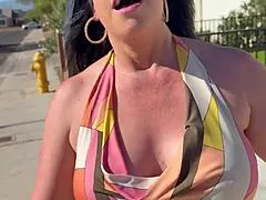 milf fucks big dick college student after being interviewed for a school project