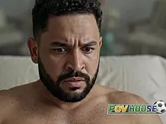 brunette gets anal and cum in mouth