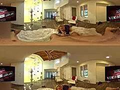 Blonde milf from Sexlikereal showing you the way in VR360 60fps with big tits and ass!