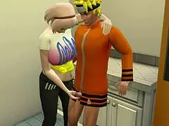 Naruto Demands Fucking Advice From Sakura In Kitchen, She Offers Herself Like Hinata