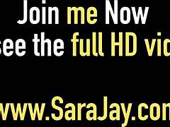 Loira Nina Kayy louca por sexo quer maridão pauzudo da Sara Jay em 3way selvagem. Aguenta?