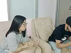 Horny Stepmother Blackmails For Pussy Fuck And Cum Swallow