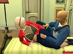 Master Roshi fucks Sakura's ass hard!