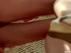 Rebekah arouses her lesbian friend Tereza by licking pussy