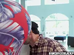 black bbw seduces handyman during steamy bath time