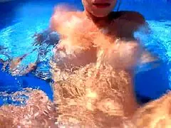 exuberant milf gets penetrated under the water