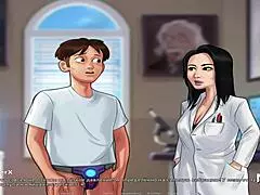 summertimesaga flaunts her fresh tattoo and wet pussy in this hentai episode