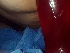 Bbw Milf Says, I Love Riding My Big Red Dildo
